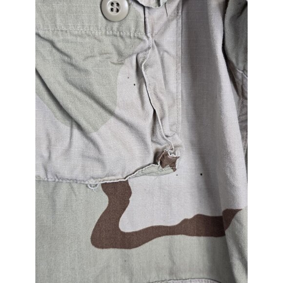 Vintage US Military Coat Mens Large Regular Desert Camouflage Camo Ripstop 90s - Picture 5 of 14